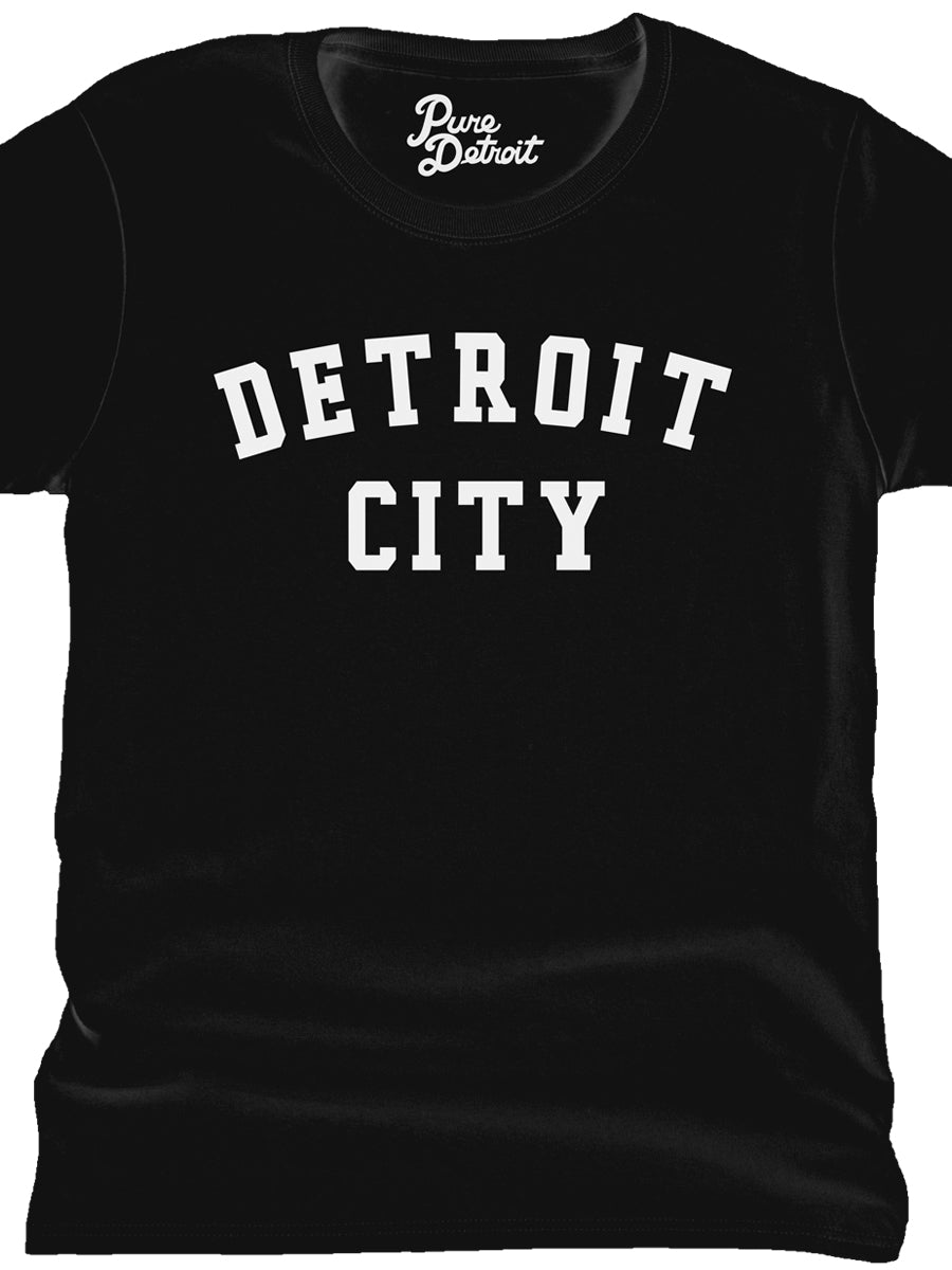 Detroit City Women's Premium Relaxed T-Shirt - White / Black    
