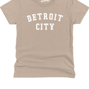 Detroit City Women's Premium Relaxed T-Shirt - White / Stone    