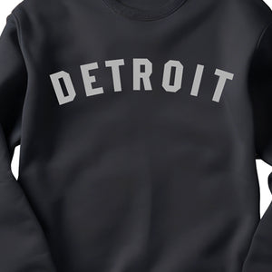 Detroit Classic Unisex Sweatshirt - Gray / Black sweatshirt   