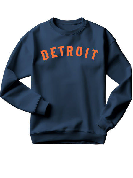 Detroit Classic Unisex Sweatshirt - Orange / Navy sweatshirt   