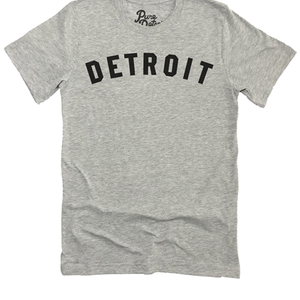 Detroit Classic T-shirt - Athletic Heather Gray / Black Unisex Unisex Apparel   