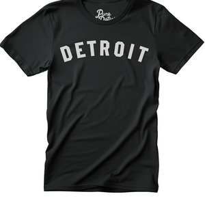 Detroit Classic T-shirt - Black / White Unisex Unisex Apparel   