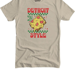 Detroit Style Pizza - Grab a Slice! - Premium Unisex T-shirt - Soft Cream - Pure Detroit