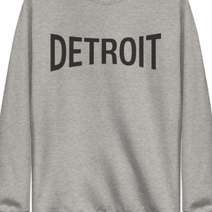 Detroit Champ Unisex Premium Sweatshirt - Athletic Gray / Black sweatshirt