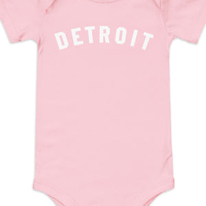 Detroit Classic Baby Onsie - Pink / White
