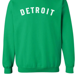 Detroit Classic Blended Sweatshirt - Irish Green / White