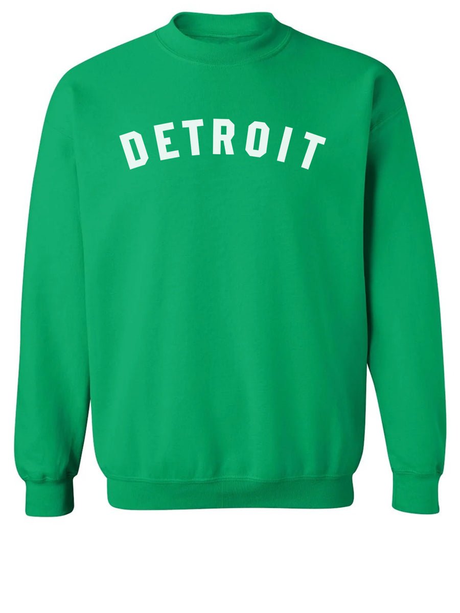 Detroit Classic Blended Sweatshirt - Irish Green / White
