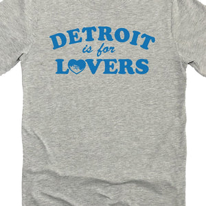 Detroit Is For lovers Premium Unisex T-shirt - Athletic Gray / Blue
