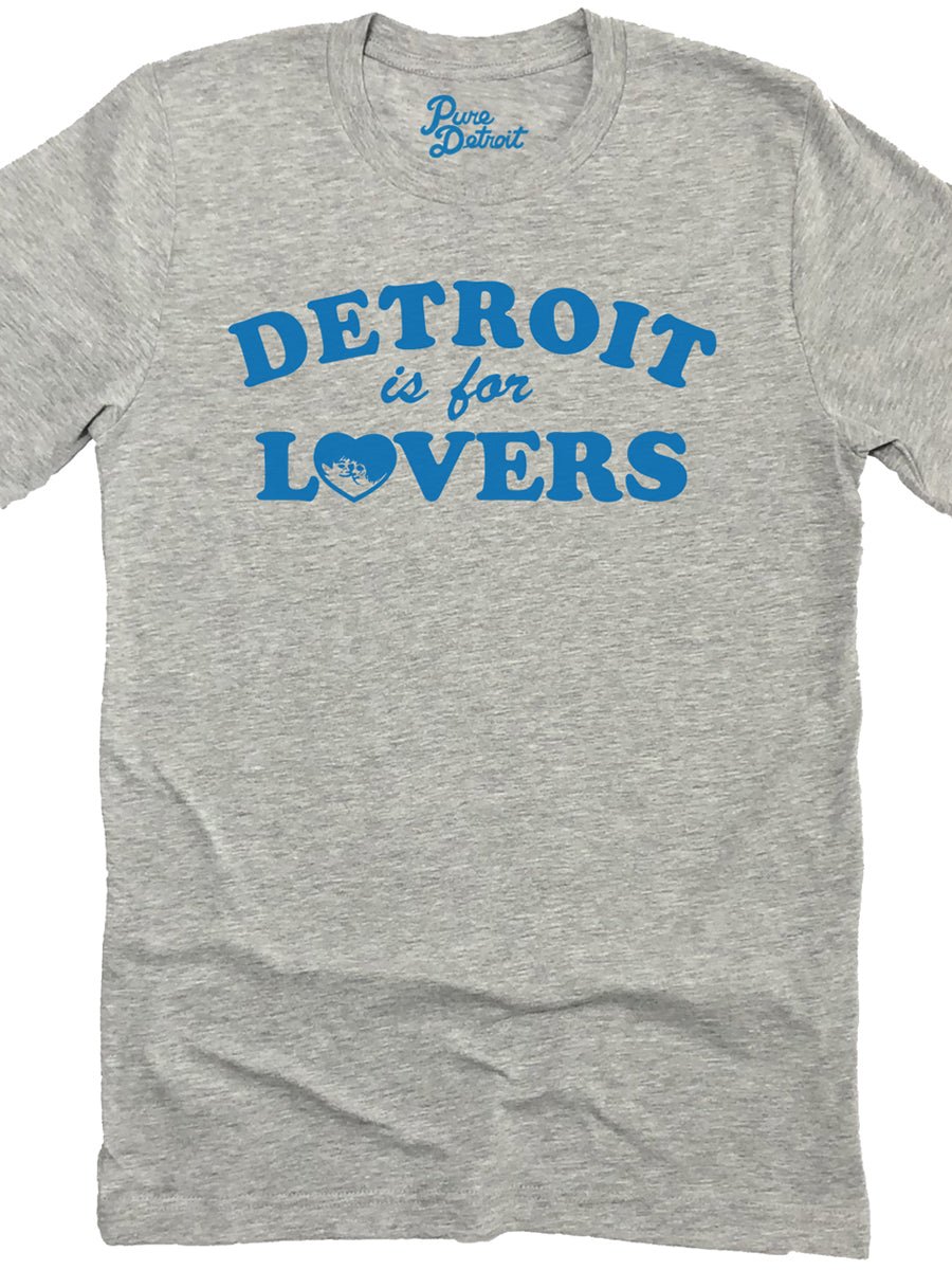 Detroit Is For lovers Premium Unisex T-shirt - Athletic Gray / Blue