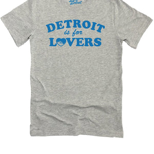 Detroit Is For lovers Premium Unisex T-shirt - Athletic Gray / Blue