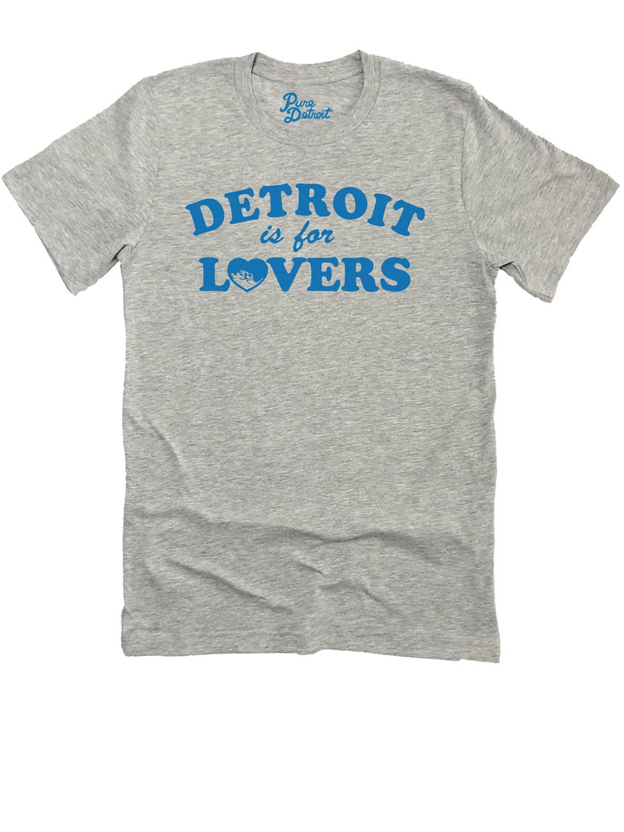 Detroit Is For lovers Premium Unisex T-shirt - Athletic Gray / Blue