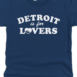 Detroit Is For Lovers Women's Premium Relaxed T-Shirt - Navy / White t-shirt