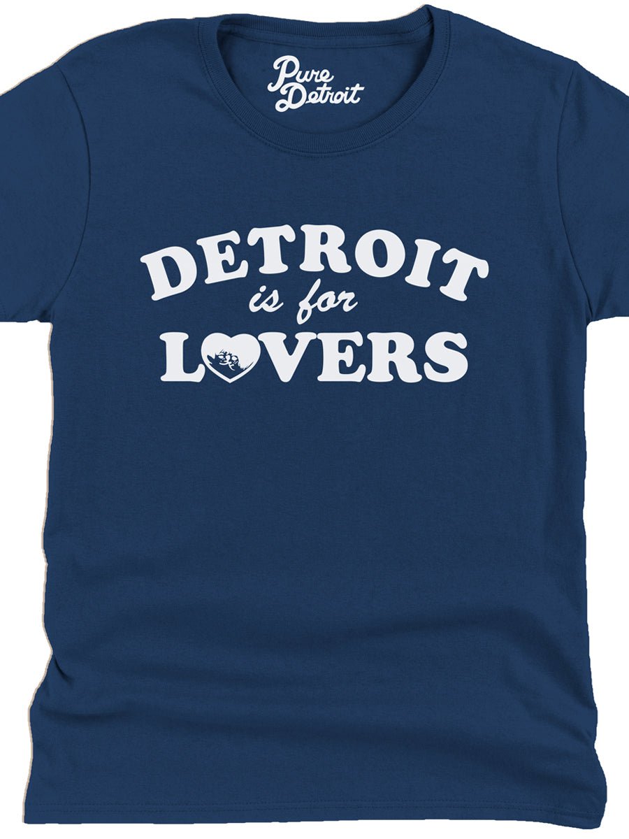 Detroit Is For Lovers Women's Premium Relaxed T-Shirt - Navy / White t-shirt