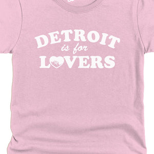 Detroit Is For Lovers Women's Premium Relaxed T-Shirt - Pink / White t-shirt