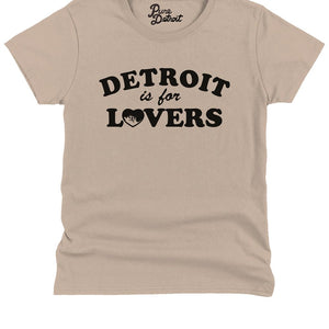 Detroit Is For Lovers Women's Premium Relaxed T-Shirt - Stone / Black t-shirt