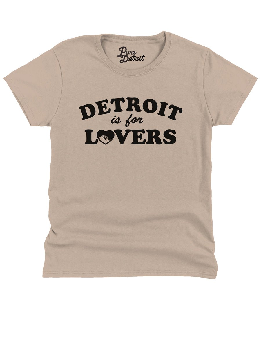 Detroit Is For Lovers Women's Premium Relaxed T-Shirt - Stone / Black t-shirt