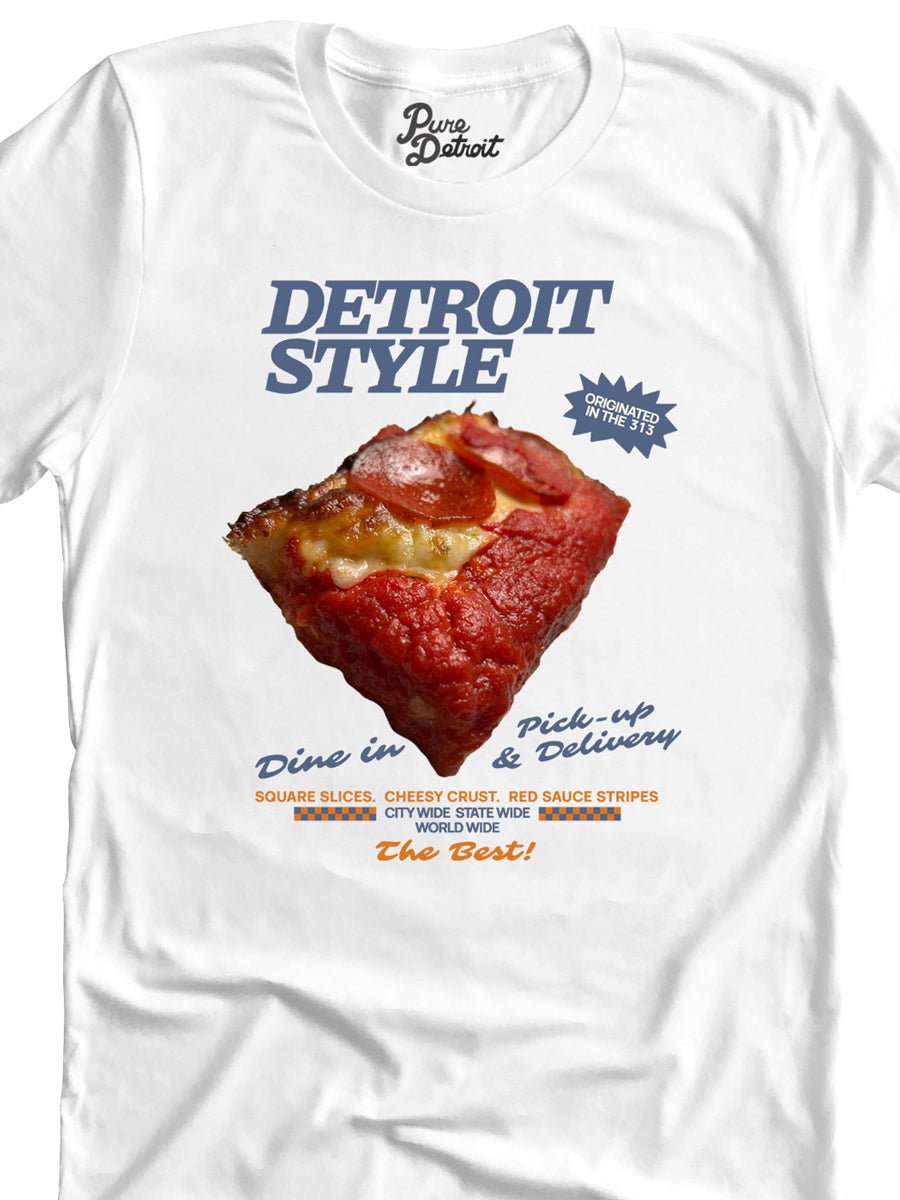 Detroit Style Slice Premium Unisex T-shirt - White