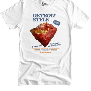 Detroit Style Slice Premium Unisex T-shirt - White