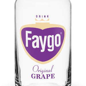 Faygo Retro Logo Can Glass - Grape 16 oz    