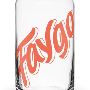Faygo Orange Can-shaped Glass - 16 oz    