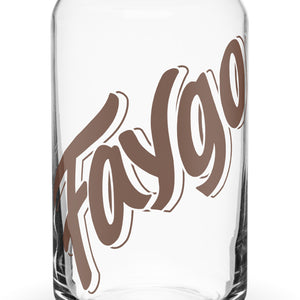Faygo Root Beer Can-shaped Glass - 16 oz    