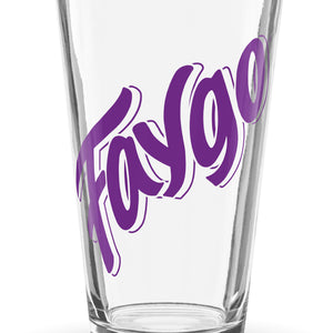 Faygo Logo Pint Glass - Grape 16 oz    