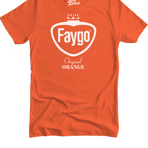 Faygo Retro Logo Premium Unisex T-shirt - Original Orange Clothing   