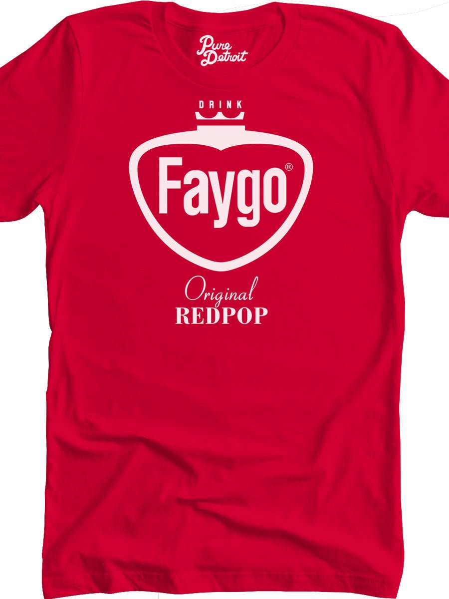 Faygo Retro Logo Premium Unisex T-shirt - Original Red Pop - Pure Detroit