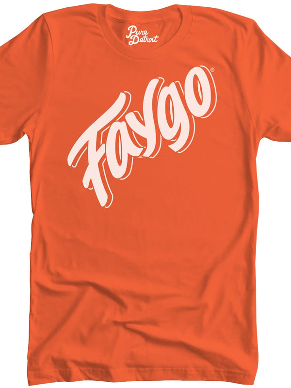 【関税&送料込】Fay T-shirts and Polos Orange Faygo Premium Unisex T-shirt - Orange - Pure Detroit
