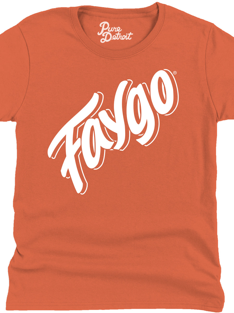 Faygo Womens T-Shirt Orange Clothing   