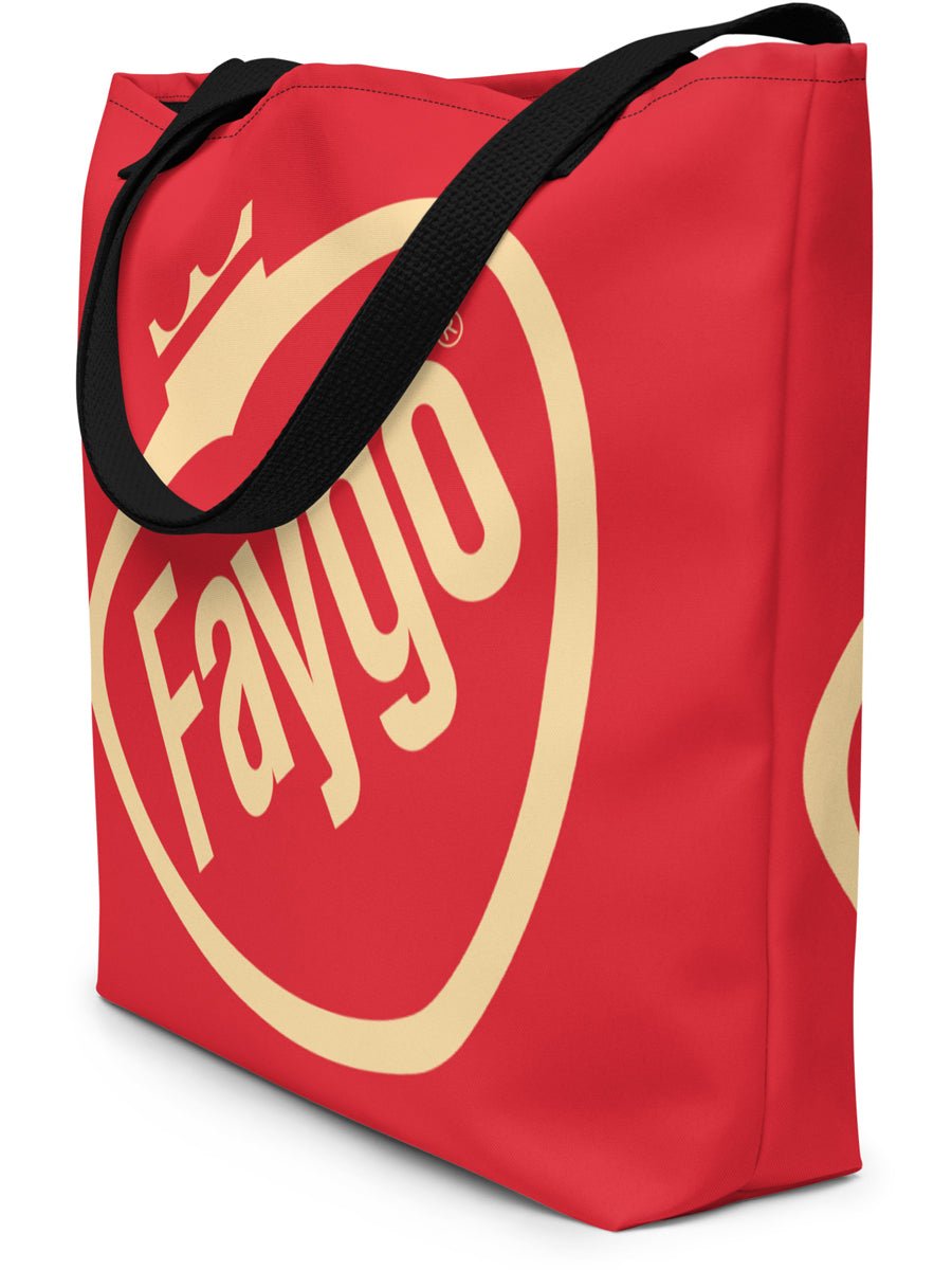 Faygo Retro Logo All-Over Print Large Tote Bag - 16