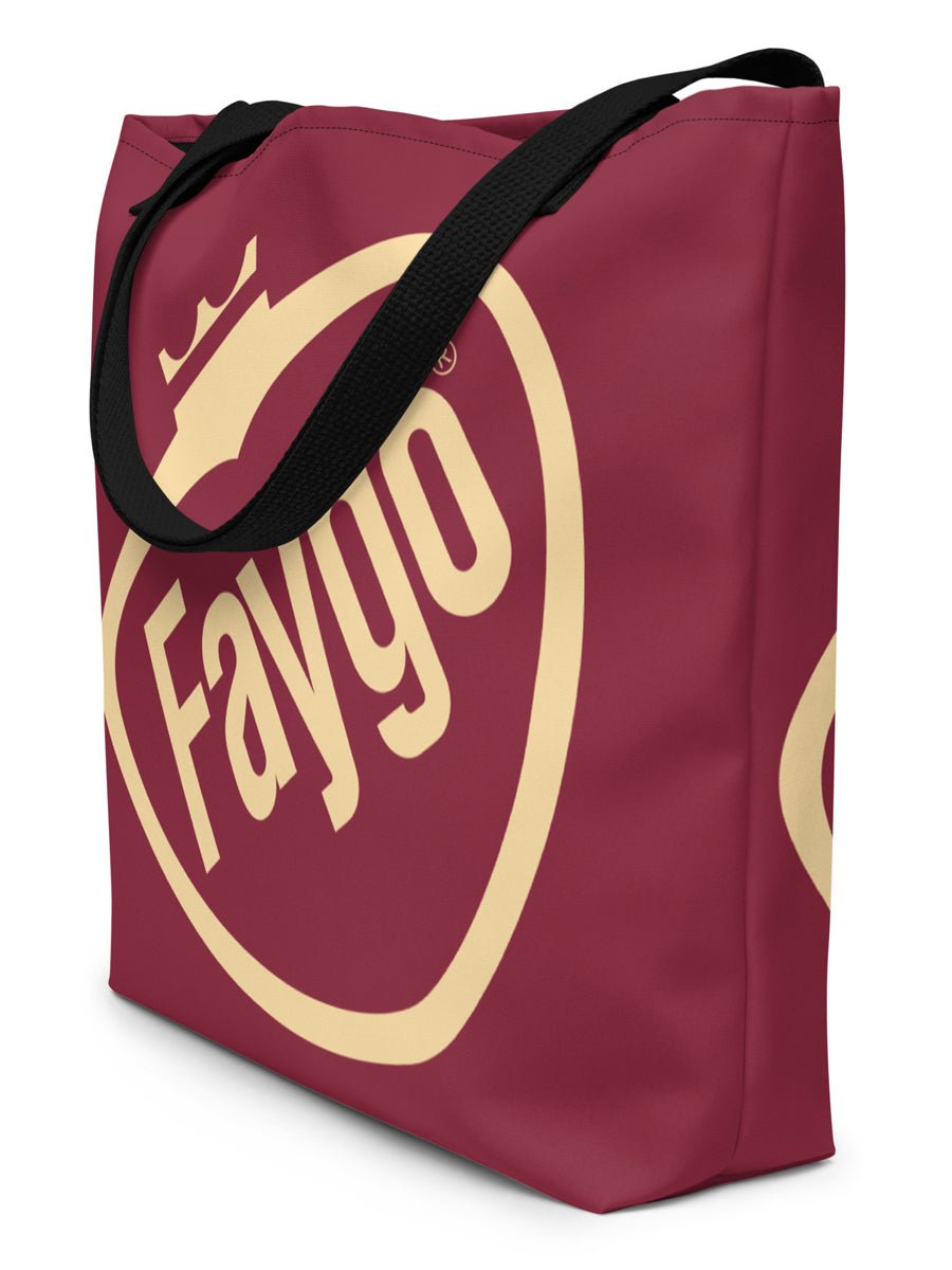 Faygo Retro Logo All-Over Print Large Tote Bag - 16" X 20" - Rock & Rye Tote Bag
