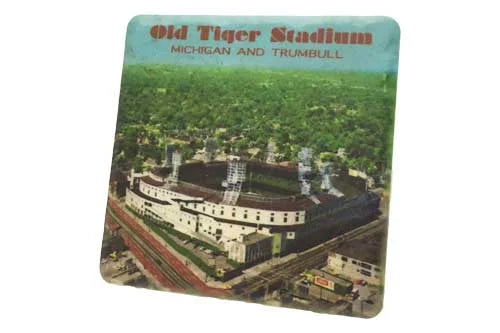 Vintage Tiger Stadium Porcelain Tile Coaster