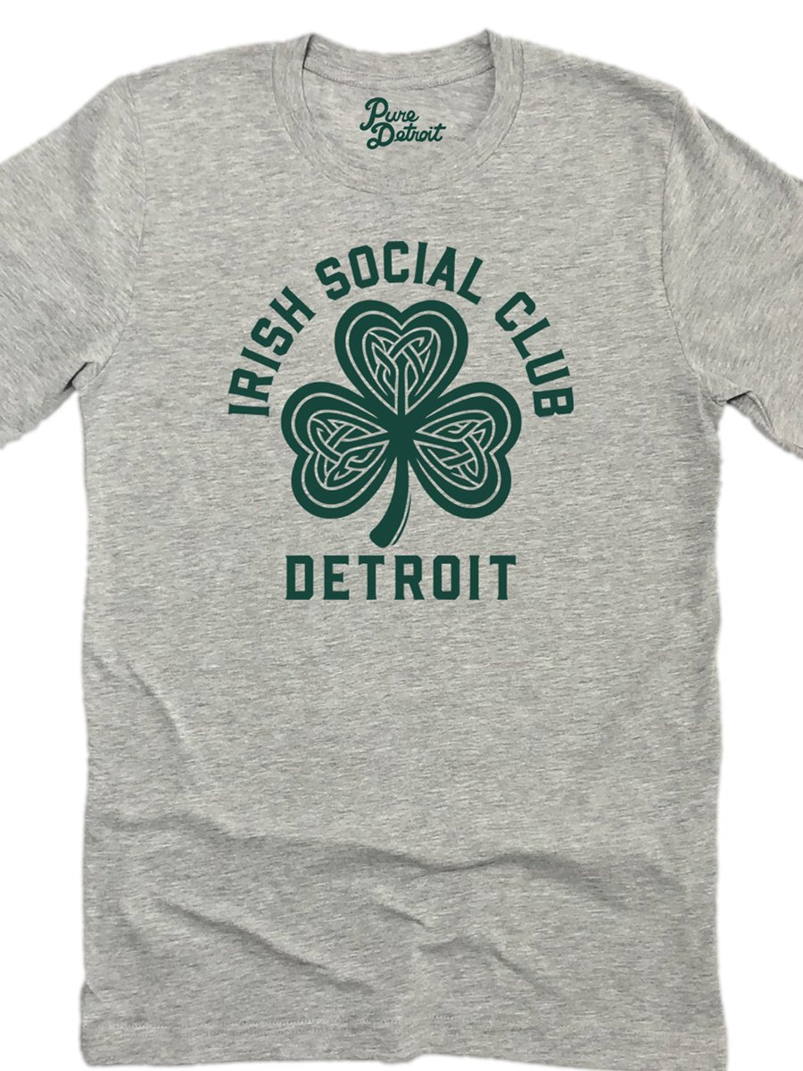 Irish Social Club - Unisex T-shirt - Athletic Gray / Modern Green t-shirt