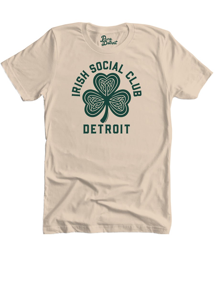 Irish Social Club - Unisex T-shirt - Soft Cream / Modern Green t-shirt