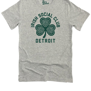 Irish Social Club - Unisex T-shirt - Athletic Gray / Modern Green t-shirt