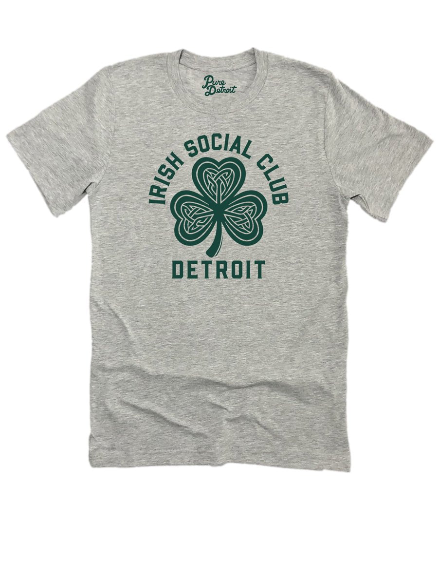 Irish Social Club - Unisex T-shirt - Athletic Gray / Modern Green t-shirt