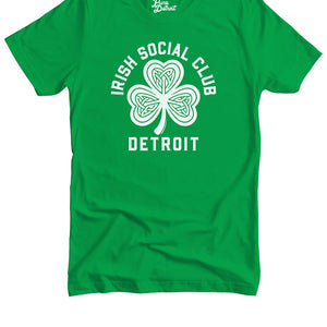 Irish Social Club - Unisex T-shirt - Irish Green / White - Pure Detroit