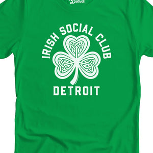 Irish Social Club - Unisex T-shirt - Irish Green / White - Pure Detroit
