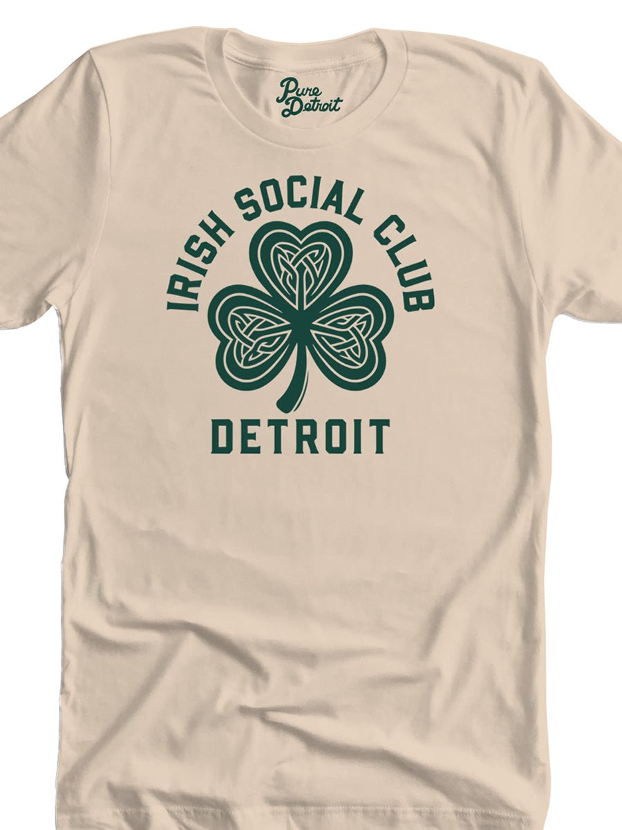 Irish Social Club - Unisex T-shirt - Soft Cream / Modern Green t-shirt