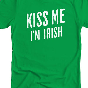 Kiss Me I'm Irish Premium Unisex T-shirt - Irish Green / White