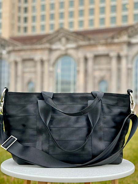 Detroit by‎ Harveys Bag Zipper Seat Belts Black Pre-Owned Original Detroit by Harveys main image 3