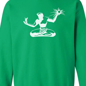 Spirit of Detroit Blended Sweatshirt - Irish Green / White
