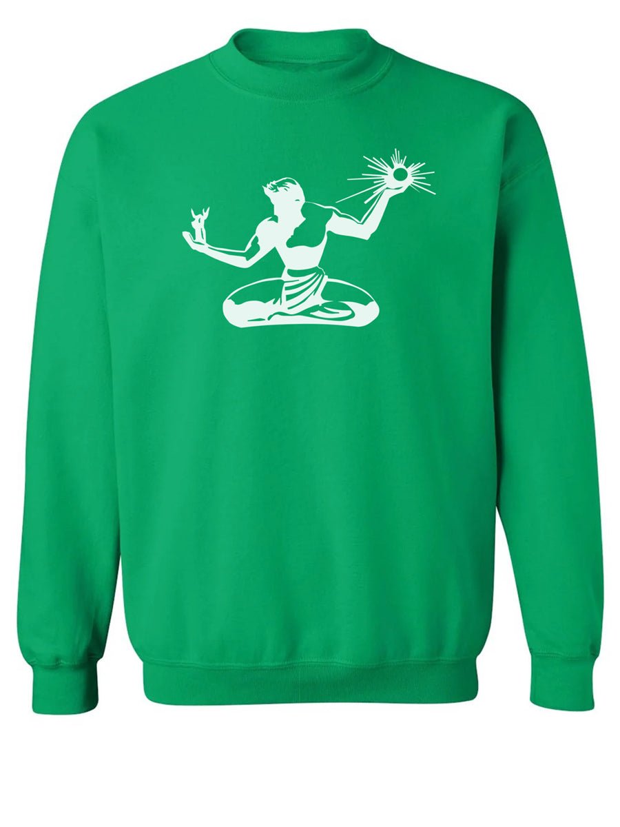 Spirit of Detroit Blended Sweatshirt - Irish Green / White