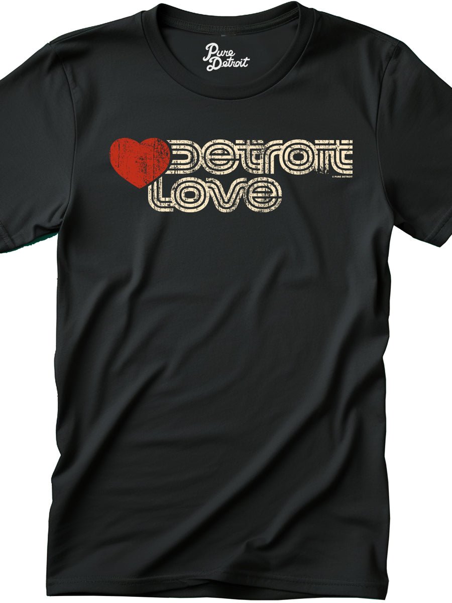 Sporty Detroit Love Premium Unisex T-shirt - Black t-shirt