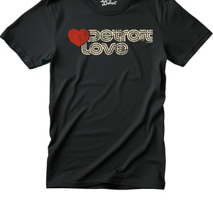 Sporty Detroit Love Premium Unisex T-shirt - Black t-shirt