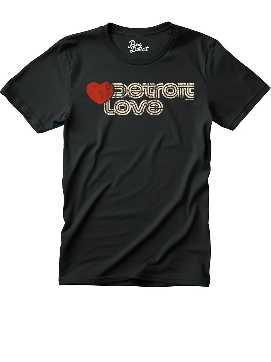 Sporty Detroit Love Premium Unisex T-shirt - Black t-shirt