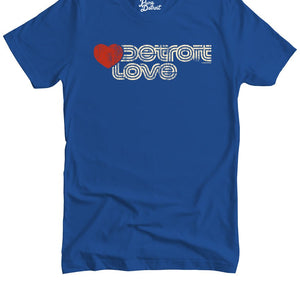 Sporty Detroit Love Premium Unisex T-shirt - Royal t-shirt