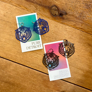 Tiger Head Dangle Earring Jewelry