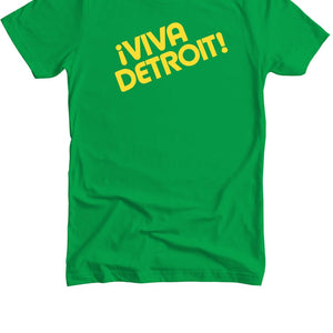 Viva Detroit Premium Unisex T-shirt - Kelly Green / Yellow - Pure Detroit